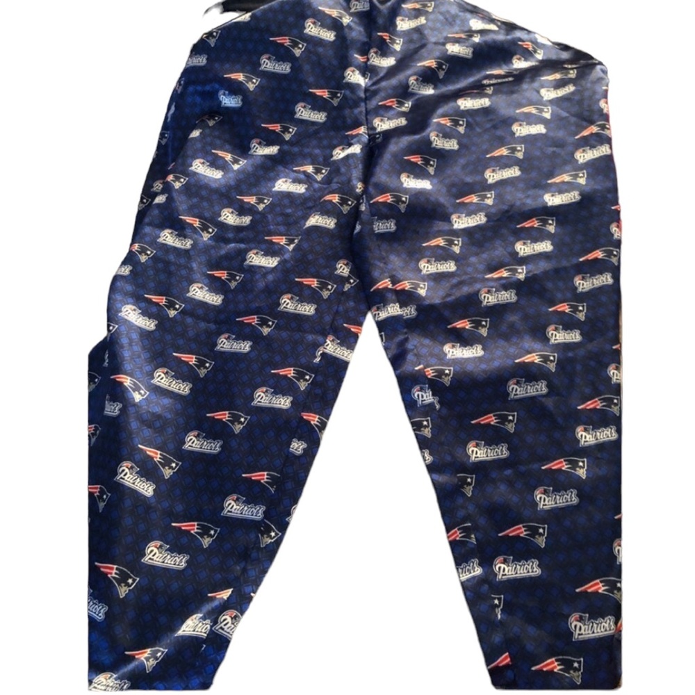 NFL New England Patriots size large blue silky lounge pants Go Patriots !🏈🏈